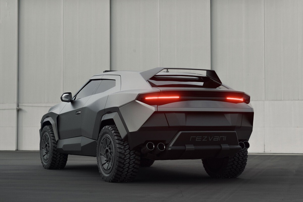 Cybertruck bija paredzēts kā apokalipses gadījumam piemērots automobilis. Lamborghini Rezvani Knight apsteidza to pa labi