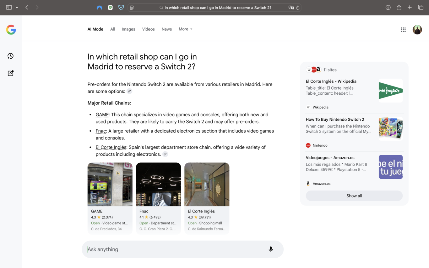 Mēs izmēģinājām jauno Google mākslīgā intelekta režīmu: tas ir tiešs trieciens uz zilajām saitēm, kas vienlaikus satrauc un iedvesmo.